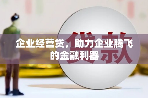 涡阳企业经营贷，助力企业腾飞的金融利器