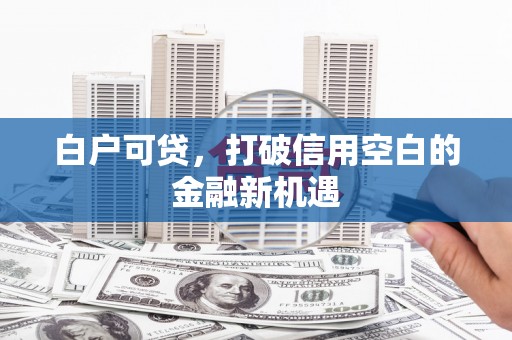 涡阳白户可贷，打破信用空白的金融新机遇