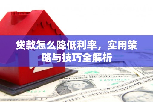 涡阳贷款怎么降低利率，实用策略与技巧全解析