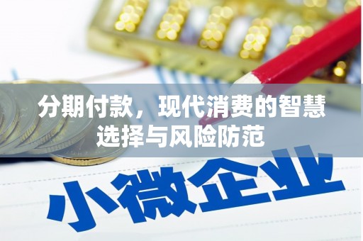 涡阳分期付款，现代消费的智慧选择与风险防范
