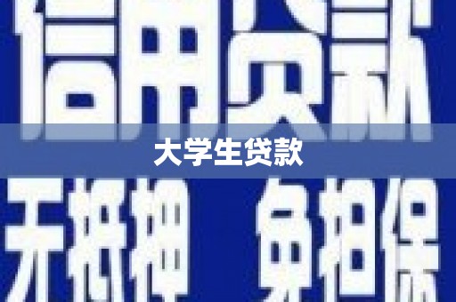 涡阳大学生贷款