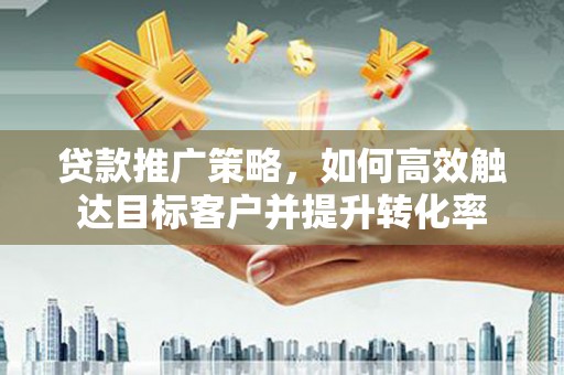 涡阳贷款推广策略，如何高效触达目标客户并提升转化率