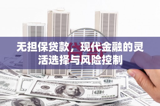 涡阳无担保贷款，现代金融的灵活选择与风险控制