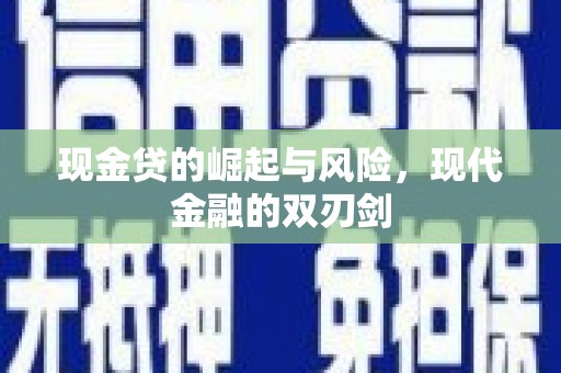 涡阳现金贷的崛起与风险，现代金融的双刃剑