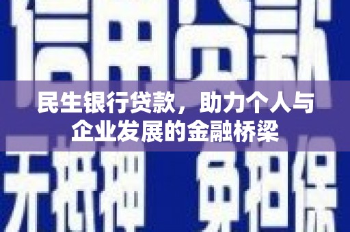 涡阳民生银行贷款，助力个人与企业发展的金融桥梁