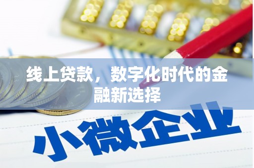 涡阳线上贷款，数字化时代的金融新选择