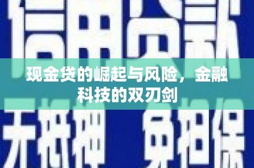 涡阳现金贷的崛起与风险，金融科技的双刃剑