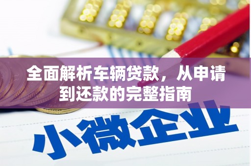 涡阳全面解析车辆贷款，从申请到还款的完整指南