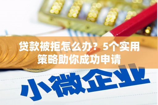 涡阳贷款被拒怎么办？5个实用策略助你成功申请