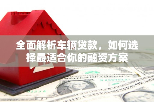 涡阳全面解析车辆贷款，如何选择最适合你的融资方案
